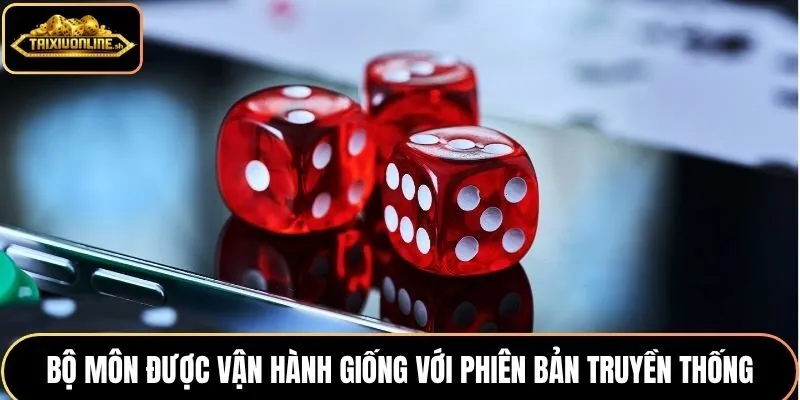 Bộ môn được vận hành giống với phiên bản truyền thống